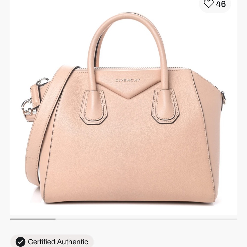 Givenchy Antigona sugar goatskin small powder Pink Leather shoulder satchel